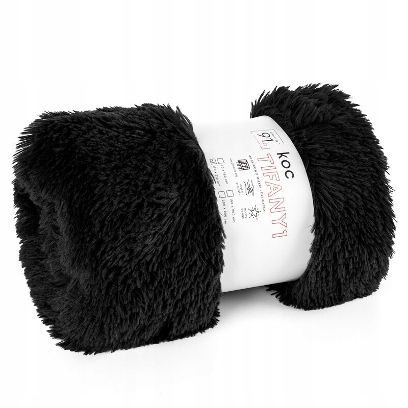 Koc narzuta na kanapę i fotele 170x210 + 2x 70x160 czarny - obrazek 14