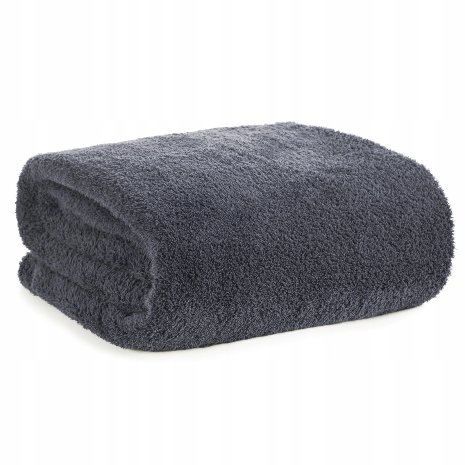 Mięciutki koc narzuta na fotel polarowy 70cmx160cm stalowy typ flano - obrazek 13