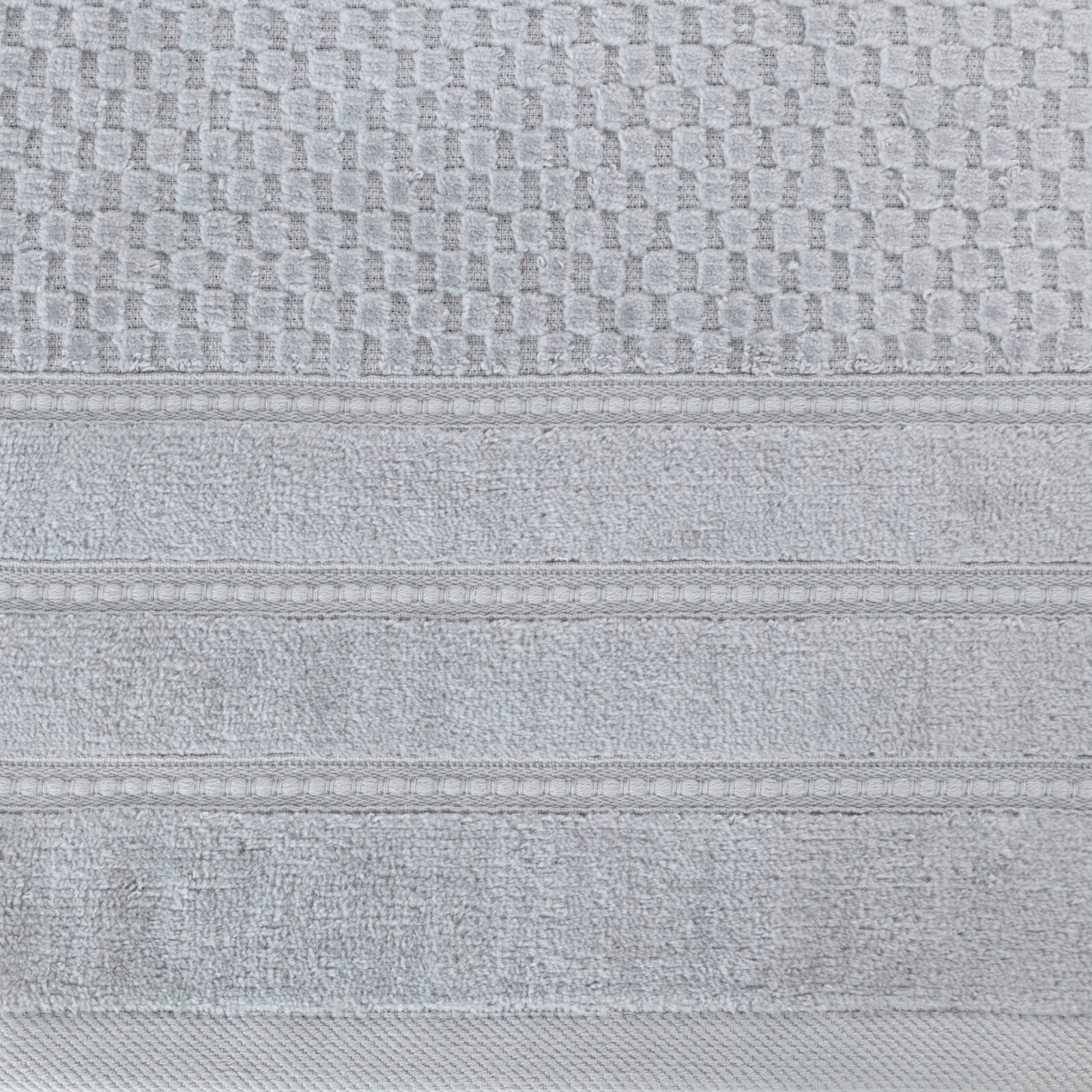 Ręcznik 2 x 50x90cm + 2 x 70x140cm 500g bawełna komplet srebrny - obrazek 7