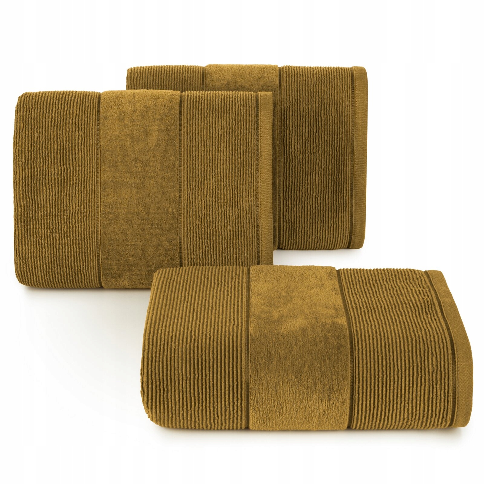 Ręcznik kąpielowy 70x140cm 500 gsm bawełna miękki chłonny miodowy - obrazek 8