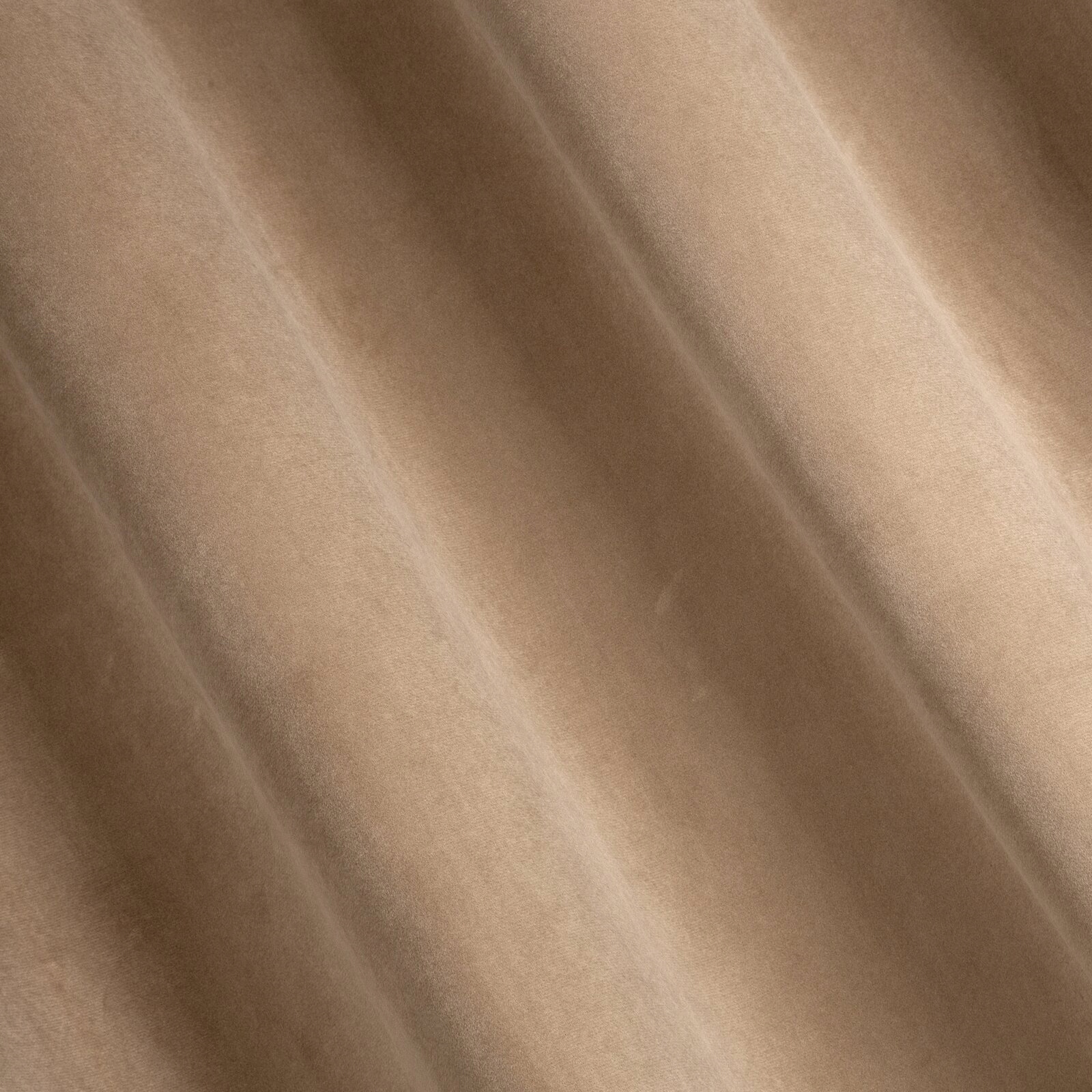 Mięciutka zasłona welwetowa kółka 140x250 ciemny beż - obrazek 15