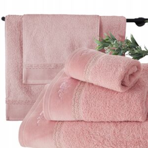 Piękny mięciutki ręcznik kąpielowy bawełna zestaw 3 szt prezent