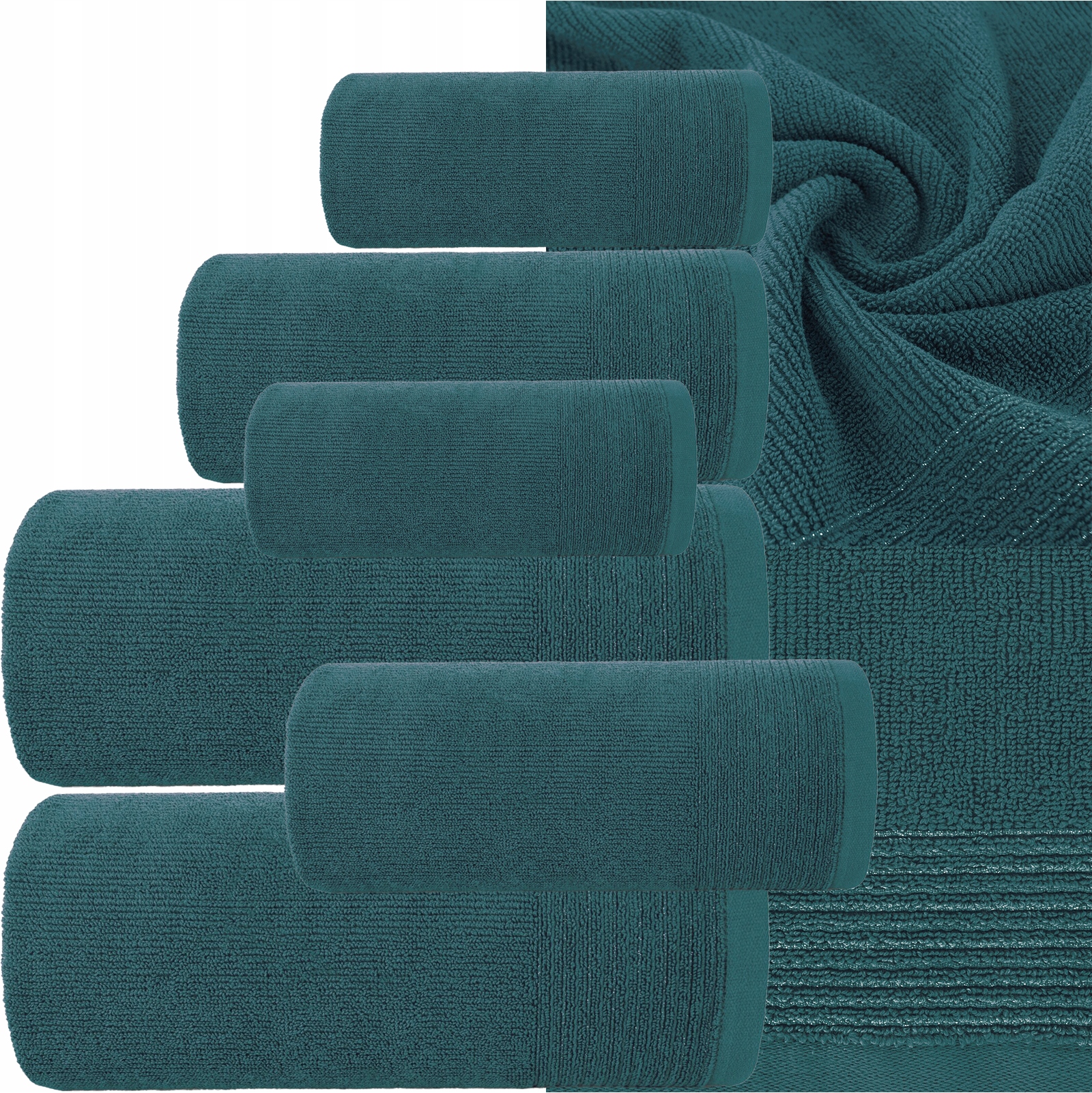 Zestaw ręczniki 2 x 30x50cm + 2 x 50x90cm + 2 x 70x140cm 500g KOLORY - obrazek 12