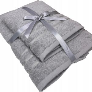 KOMPLET RĘCZNIKI KĄPIELOWE 140X70 50X90 PREZENT