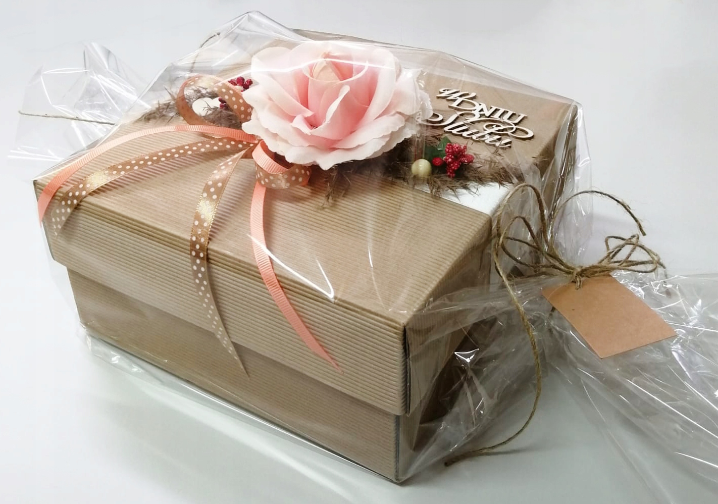 PREZENT ŚLUB RĘCZNIKI 2 SZT PUDEŁKO - obrazek 5