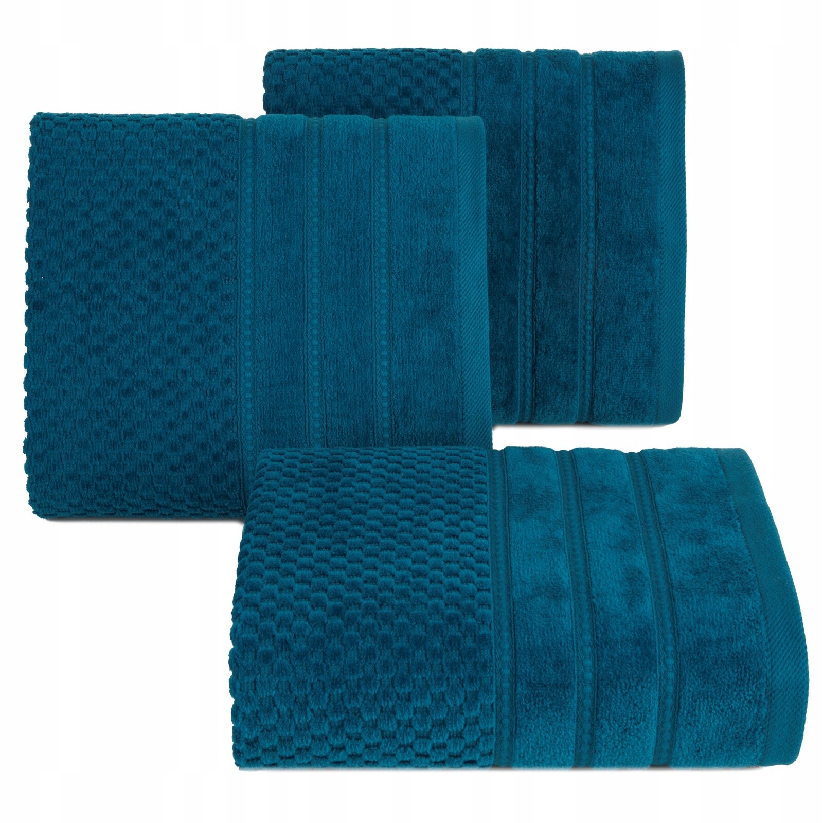 RĘCZNIK KĄPIELOWY BAWEŁNA 50x90 KOLORY PREZENT TURKUS - obrazek 5