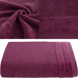 RĘCZNIK Z NATURALNEJ BAWEŁNY 70x140 AMARANT