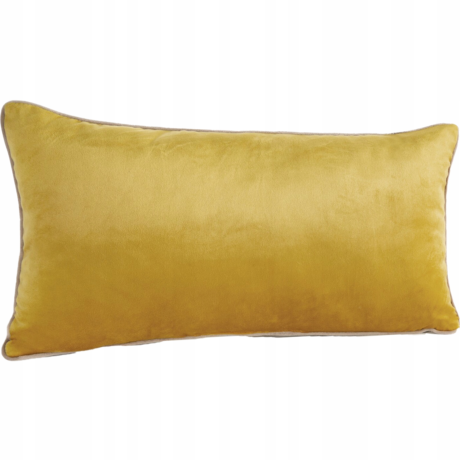 Zestaw Poszewka 45X45 + poduszka z wypełnieniem 30x50 musztarda welwet - obrazek 6