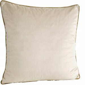 Poszewka dekoracyjna 45X45 j.beż z wypustką welwetowa