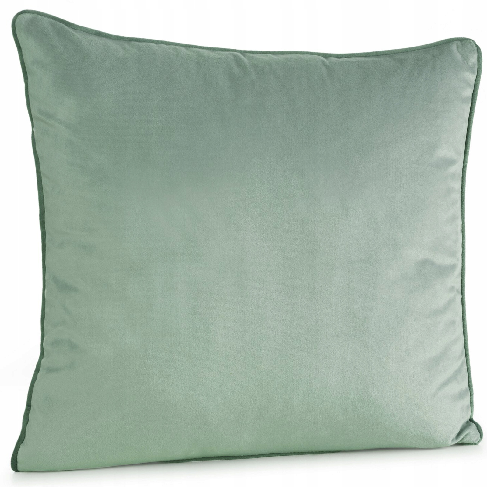 Poszewka dekoracyjna 45X45 c. miętowa z wypustką welwetowa - obrazek 7