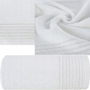 RĘCZNIK KĄPIELOWY BAWEŁNA 30x50 NA PREZENT BIAŁY