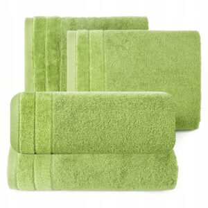 Ręcznik 2 x 50x90cm + 2 x 70x140cm 500g bawełna komplet oliwkowy