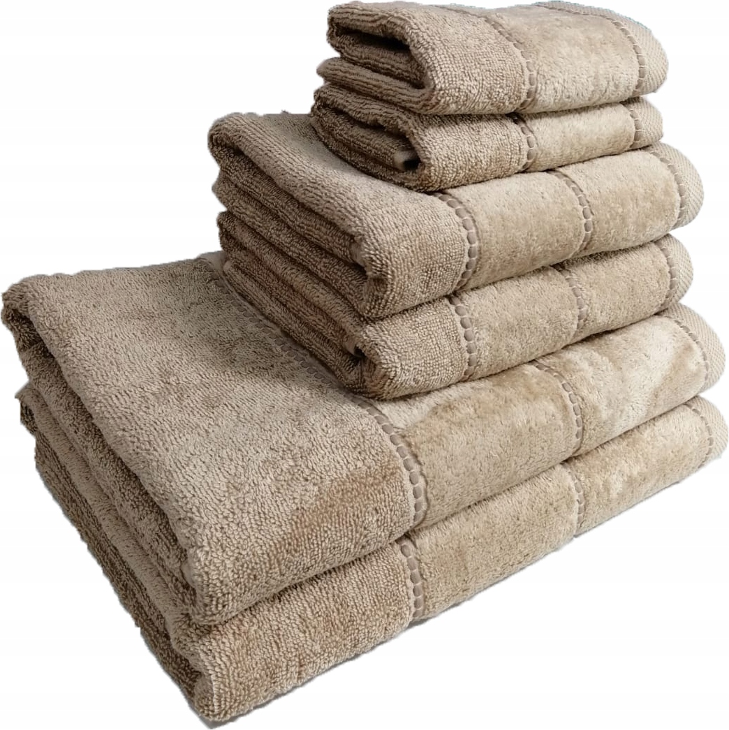 Ręcznik 2 x 50x90cm + 2 x 70x140cm 500g bawełna komplet biały - obrazek 7