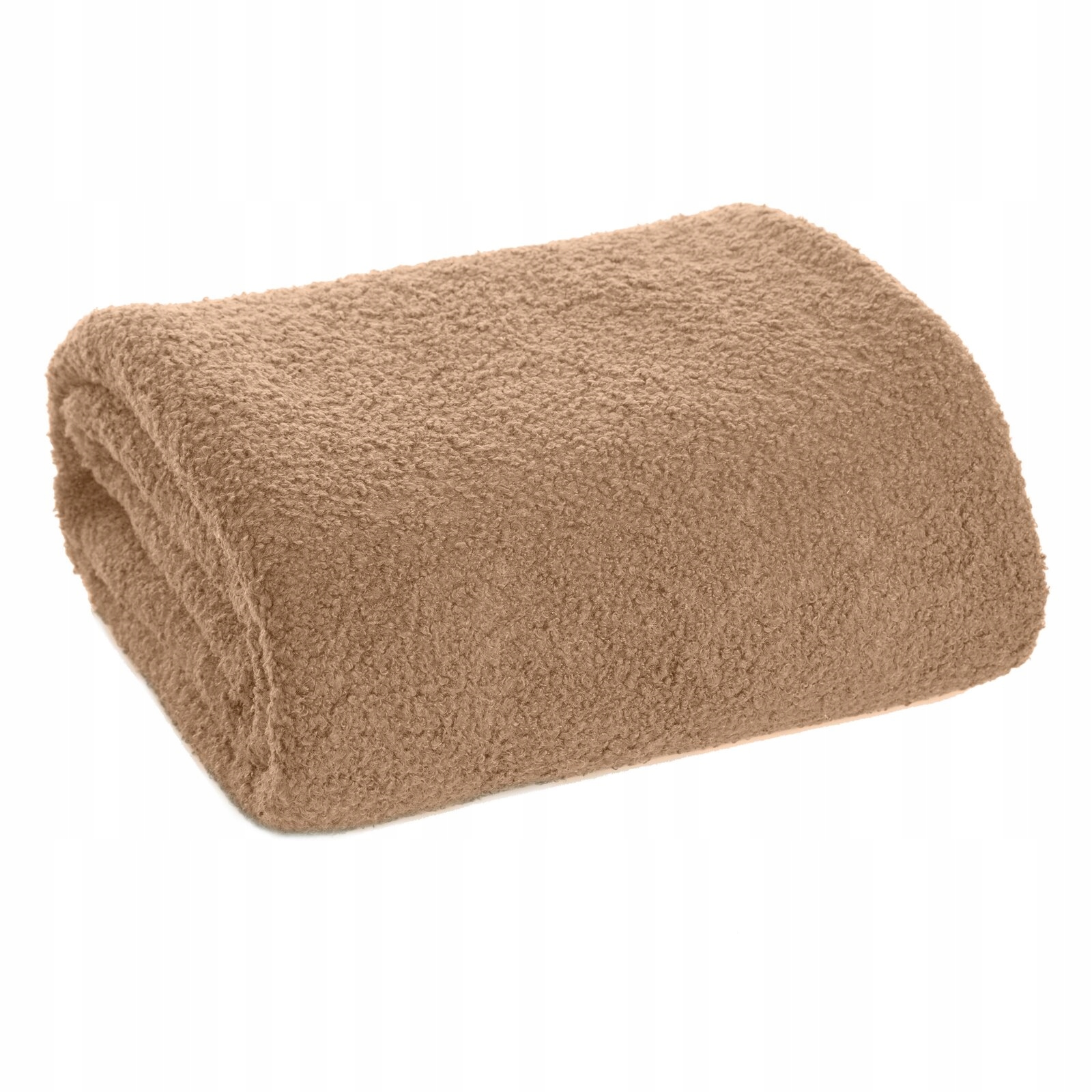 Mięciutki koc narzuta na fotel na kanapę 150 cm x 200 beż - obrazek 8