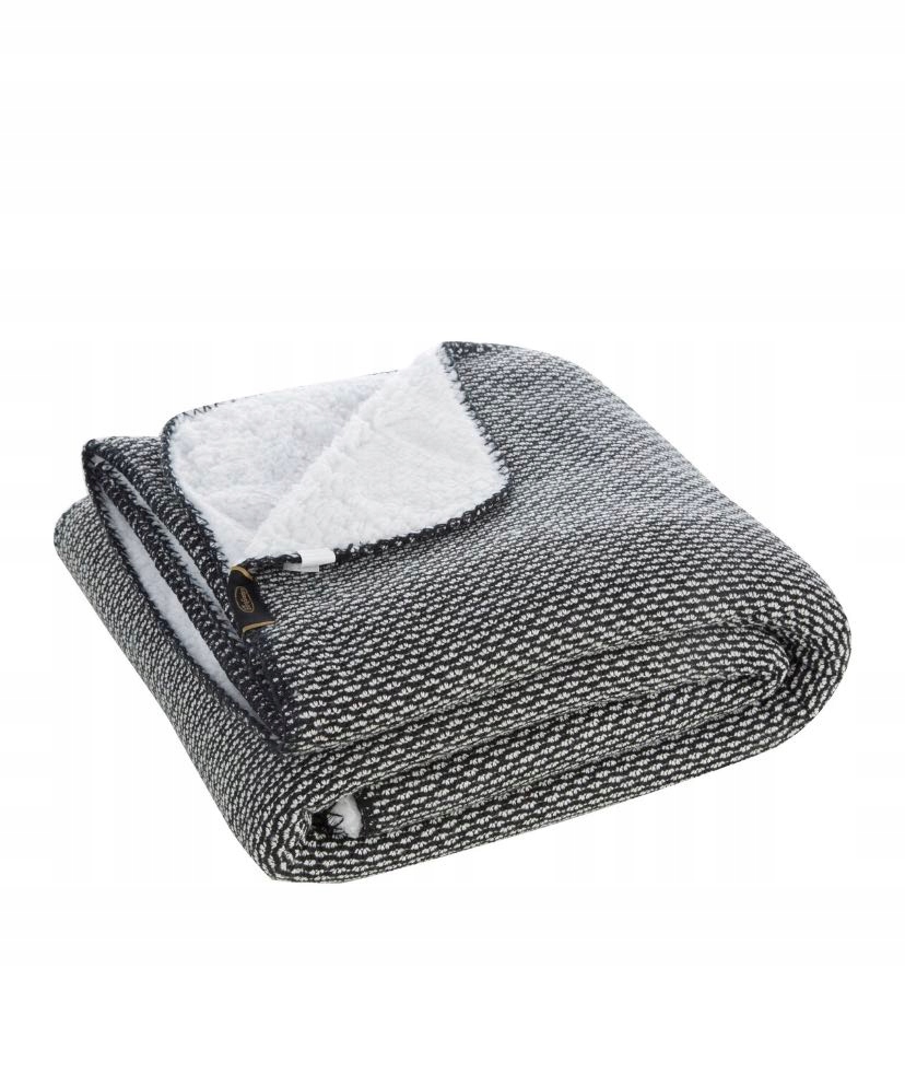 Prezent Koc narzuta dwustronny PREMIUM 200 x 150cm czarny - obrazek 14