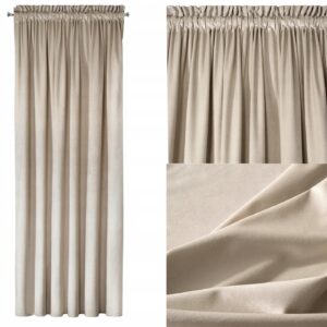 Zasłona półzaciemniające taśma 140 cm x 270 velvet