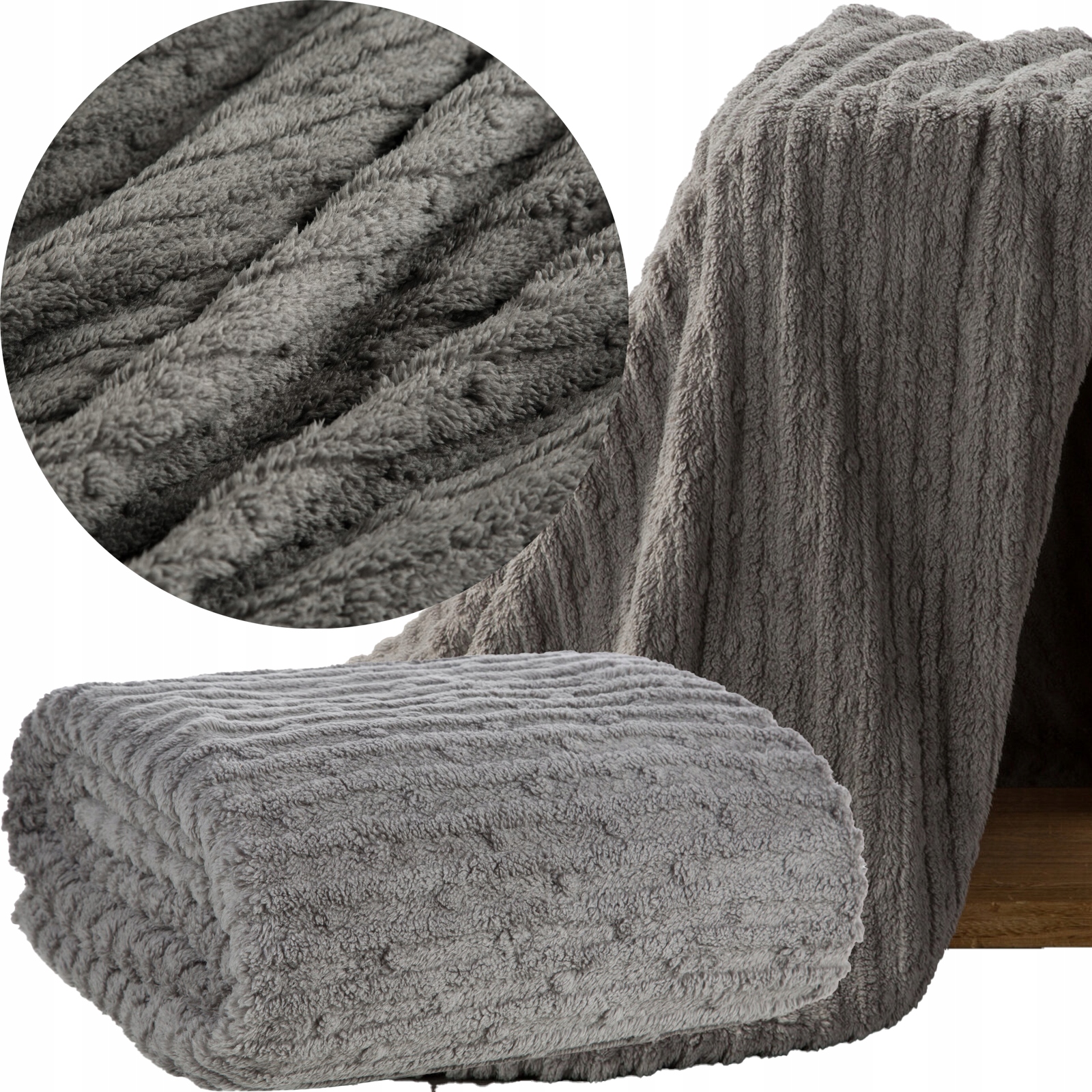 Mieciutki koc narzuta 150 cm x 200 cm KOLORY - obrazek 10