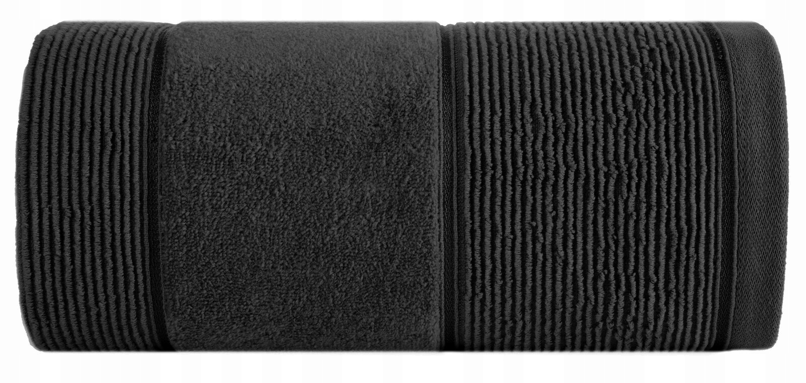 Ręcznik kąpielowy 70x140cm 500 gsm bawełna miękki chłonny czarny - obrazek 9