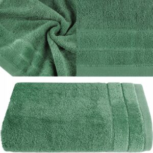 RĘCZNIK Z NATURALNEJ BAWEŁNY 30x50 ZIELONY