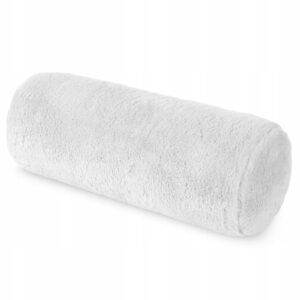 Poszewka w kształcie wałka z wypełnieniem 45 x 15cm biały