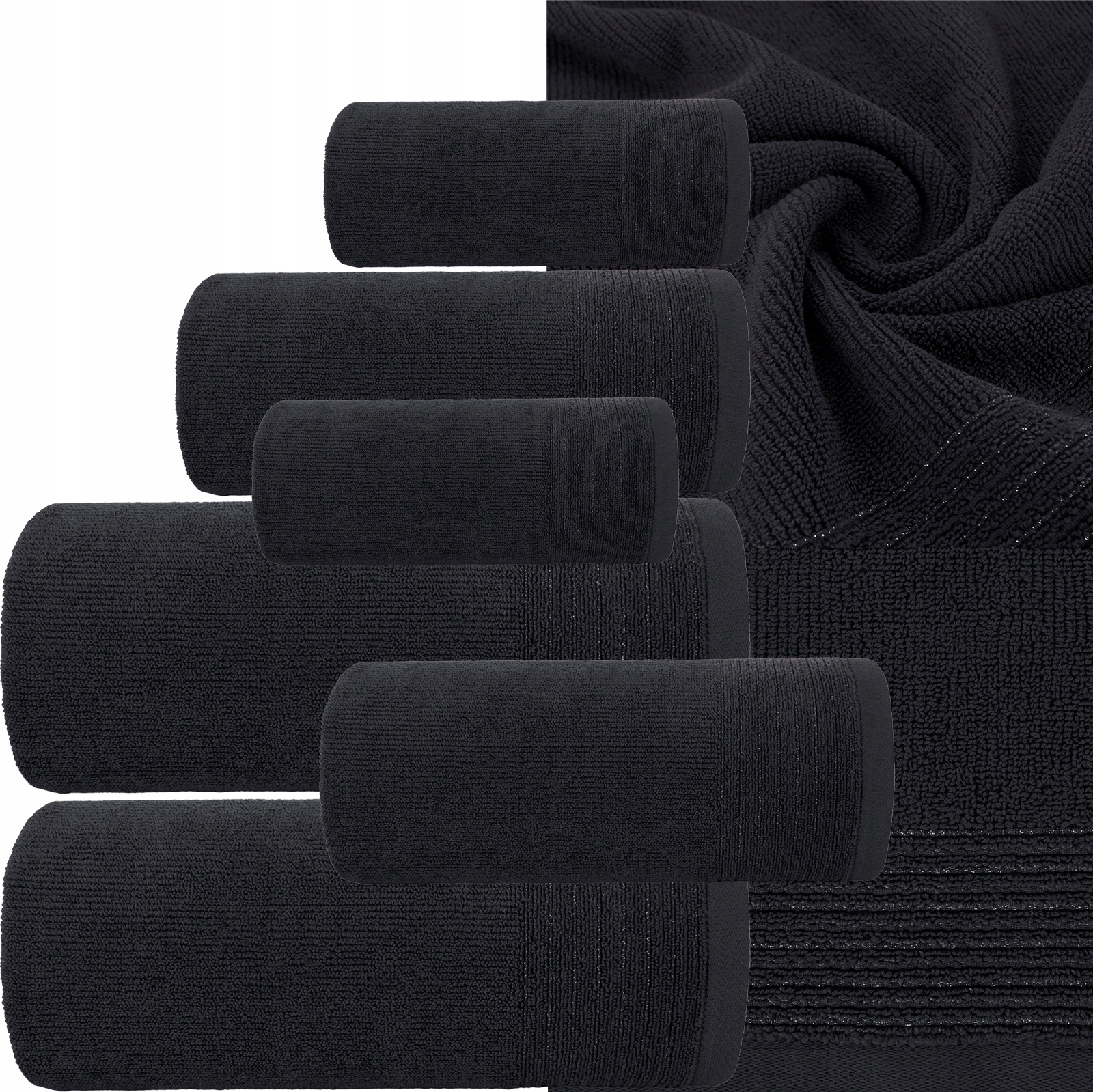 Zestaw ręczniki 2 x 30x50cm + 2 x 50x90cm + 2 x 70x140cm 500g KOLORY - obrazek 9