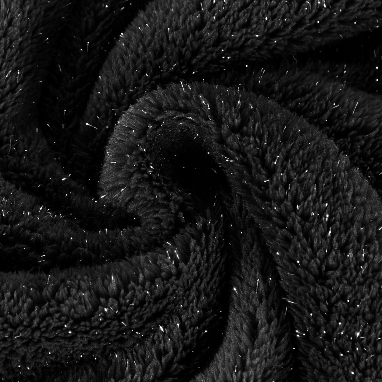 Koc narzuta mięciutki gruby 150 cm x 200 cm czarny - obrazek 12