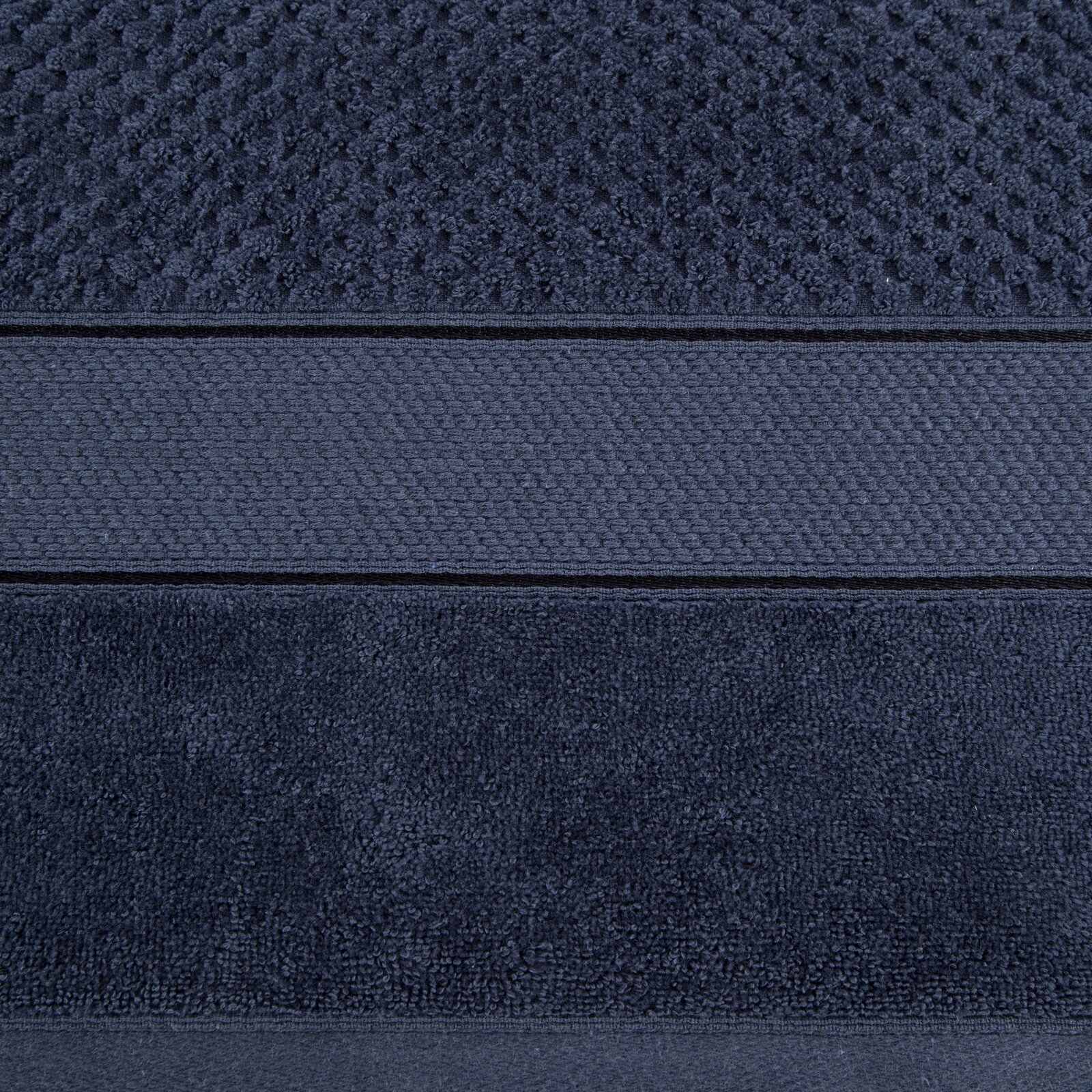 KOMPLET RĘCZNIKI KĄPIELOWE 4x SZTUK PREZENT 500gsm GRANATOWY - obrazek 2