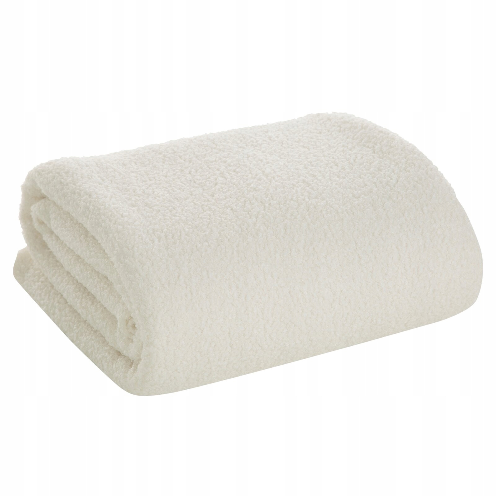 Mięciutki koc narzuta na fotel na kanapę 150 cm x 200 krem - obrazek 3