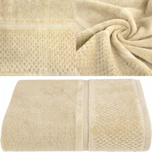 RĘCZNIK Z NATURALNEJ BAWEŁNY 70X140 BEŻ