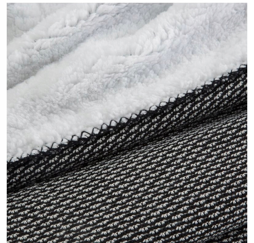 Prezent Koc narzuta dwustronny PREMIUM 200 x 150cm czarny - obrazek 10