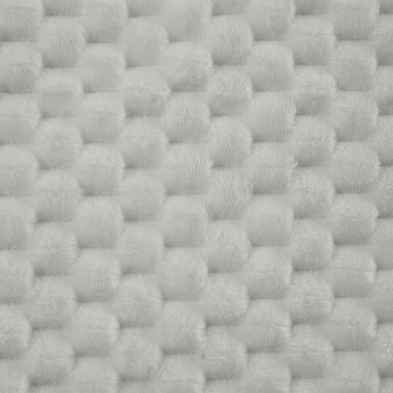 Koc narzuta 200 cm x 220 cm bardzo miękki w dotyku z efektem 3d biały - obrazek 11