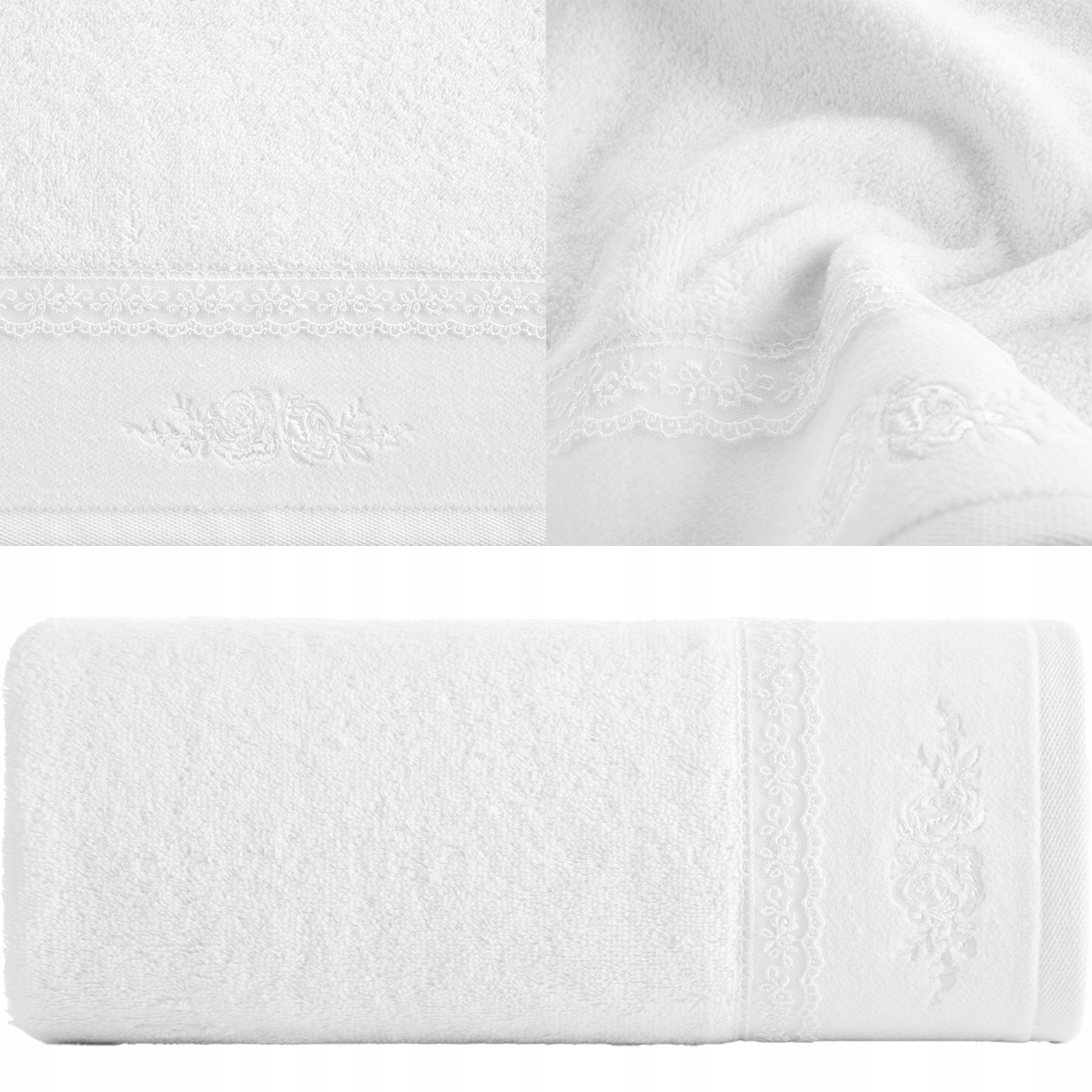 Piękny mięciutki ręcznik kąpielowy bawełna 30x50 prezent ślub rocznica - obrazek 9