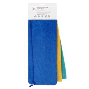 Zestaw 3 ścierek TIANA/02 40x40 kolorowe mikrofibra