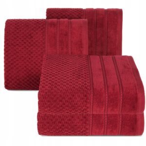 Ręcznik 2 x 50x90cm + 2 x 70x140cm 500g bawełna komplet czerwony