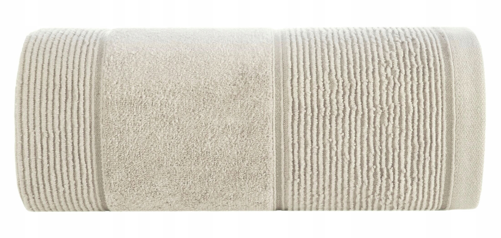 Ręcznik kąpielowy 30x50cm 500 gsm bawełna miękki chłonny beżowy - obrazek 10