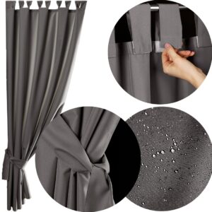 Zasłona ogrodowa 155x200 wodoodporna na szelkach