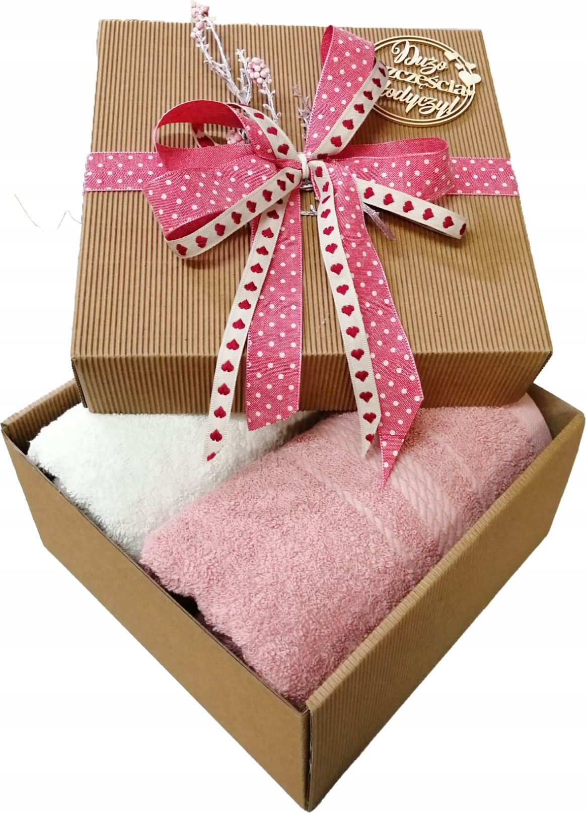 PREZENT ŚLUB RĘCZNIKI 2 SZT PUDEŁKO - obrazek 9