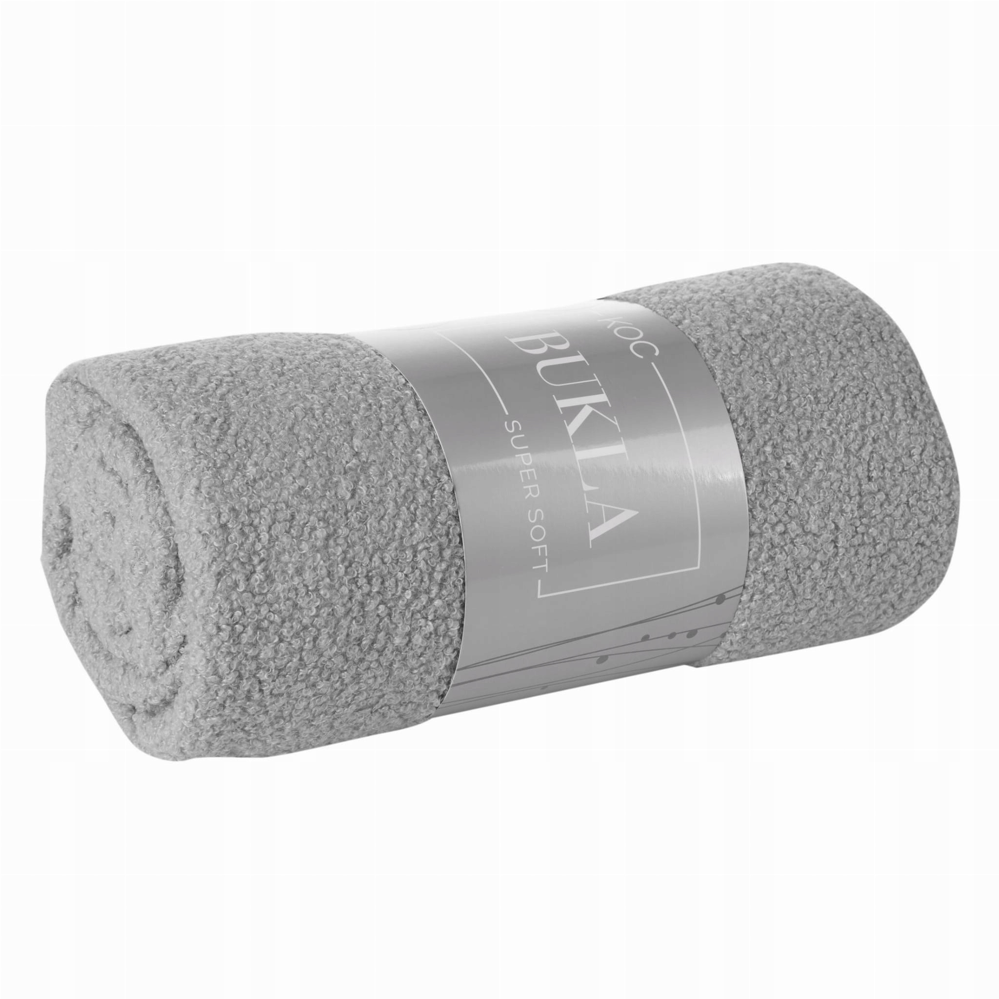 Koc narzuta do sypialni 200 cm x 220 srebrny prezent - obrazek 11