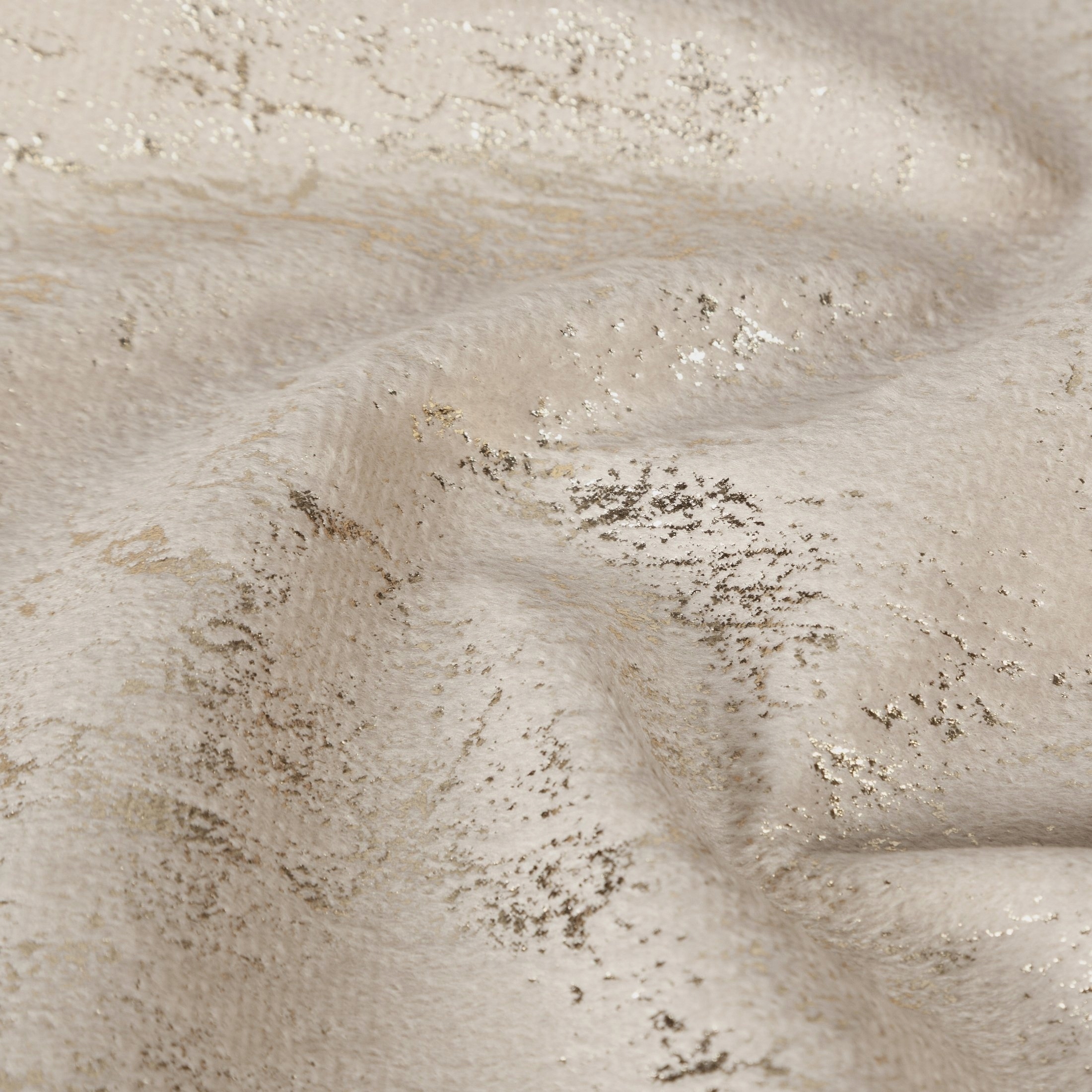 Nowoczesna Zasłona welwetowa 140X270 beżowa z delikatnym nadrukiem - obrazek 10