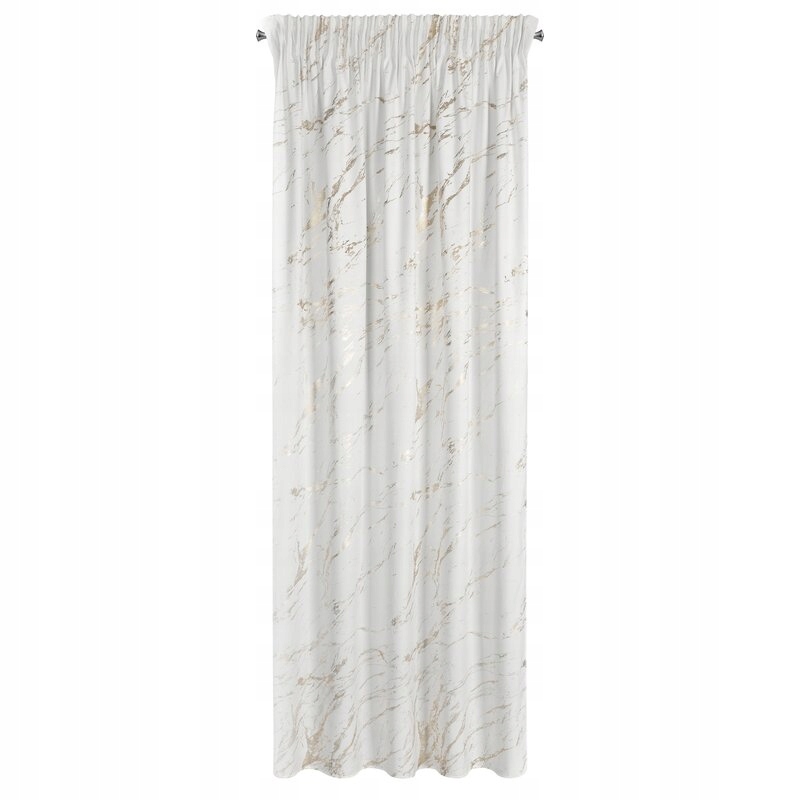 Zasłona Molly biały szampan 140x270 Eurofirany taśma - obrazek 14