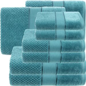 KOMPLET RĘCZNIKÓW 8x SZTUK RĘCZNIKI PREZENT bawełna 500 g/sm