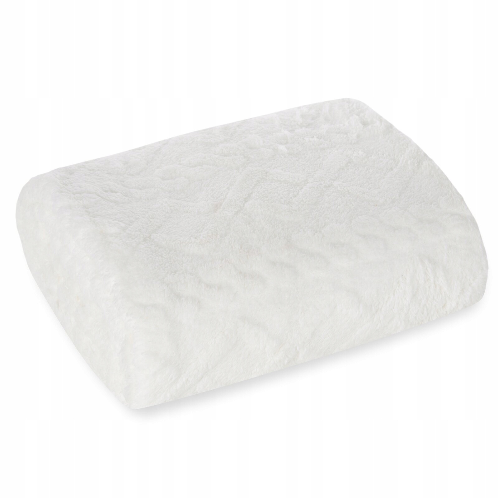 Prezent Mięciutki koc narzuta 150 cm x 200 gruby 260GSM biały - obrazek 5