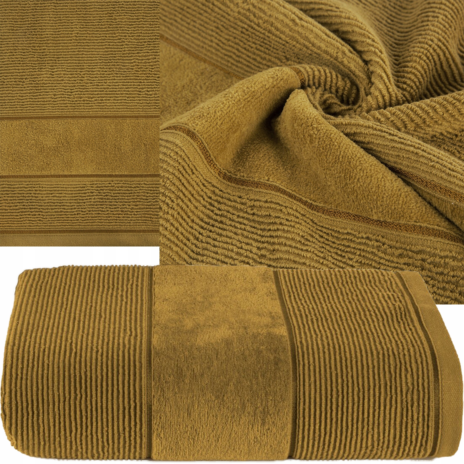 Ręcznik kąpielowy 30x50cm 500 gsm bawełna miękki chłonny miodowy - obrazek 4
