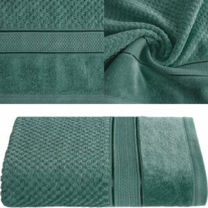 RĘCZNIK Z NATURALNEJ BAWEŁNY 70X140 ZIELONY