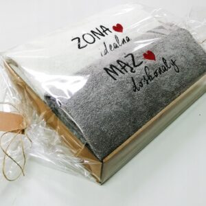 RĘCZNIKI 2 x 70x140 PREZENT ROCZNICA ŚLUBU