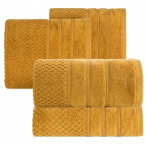 Ręcznik 2 x 50x90cm + 2 x 70x140cm 500g bawełna komplet miód