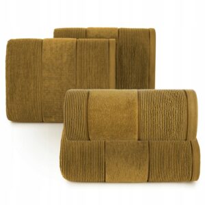 Ręcznik kąpielowy bawełna miękki chłonny miodowy zestaw 4 szt prezent