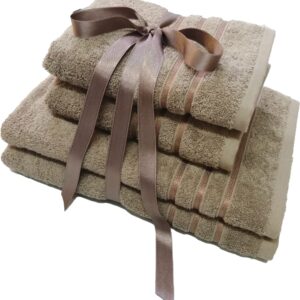 KOMPLET RĘCZNIKI KĄPIELOWE 4 szt PREZENT