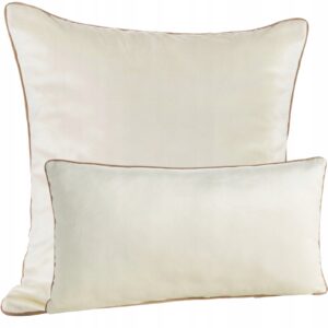 Zestaw Poszewka 45X45 + poduszka z wypełnieniem 30x50 krem welwet