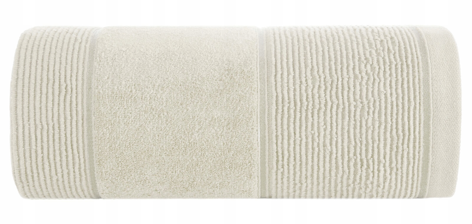 Ręcznik kąpielowy 30x50cm 500 gsm bawełna miękki chłonny kremowy - obrazek 10